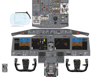 ボーイング737 MAXコックピットポスター - Etsy 日本