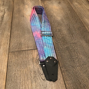 Holographic Tye-Dye Guitar Strap