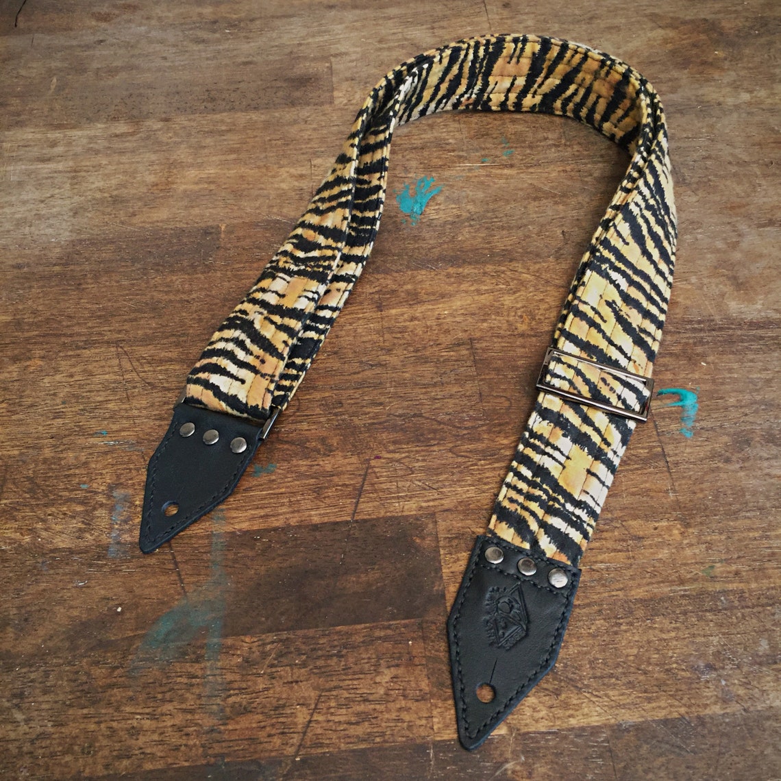 Tiger Guitar Strap Animal Print Tiger Print Soft Acoustic Etsy