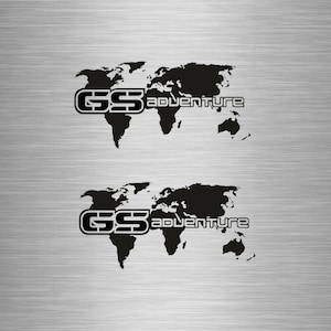 Aufkleber für Koffer GS Offroad Decals Design Weltkarte