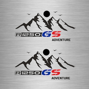 Motorcycle sticker lettering mountains for R 1250 GS 3 colors suitable for motorcycle cases BMW