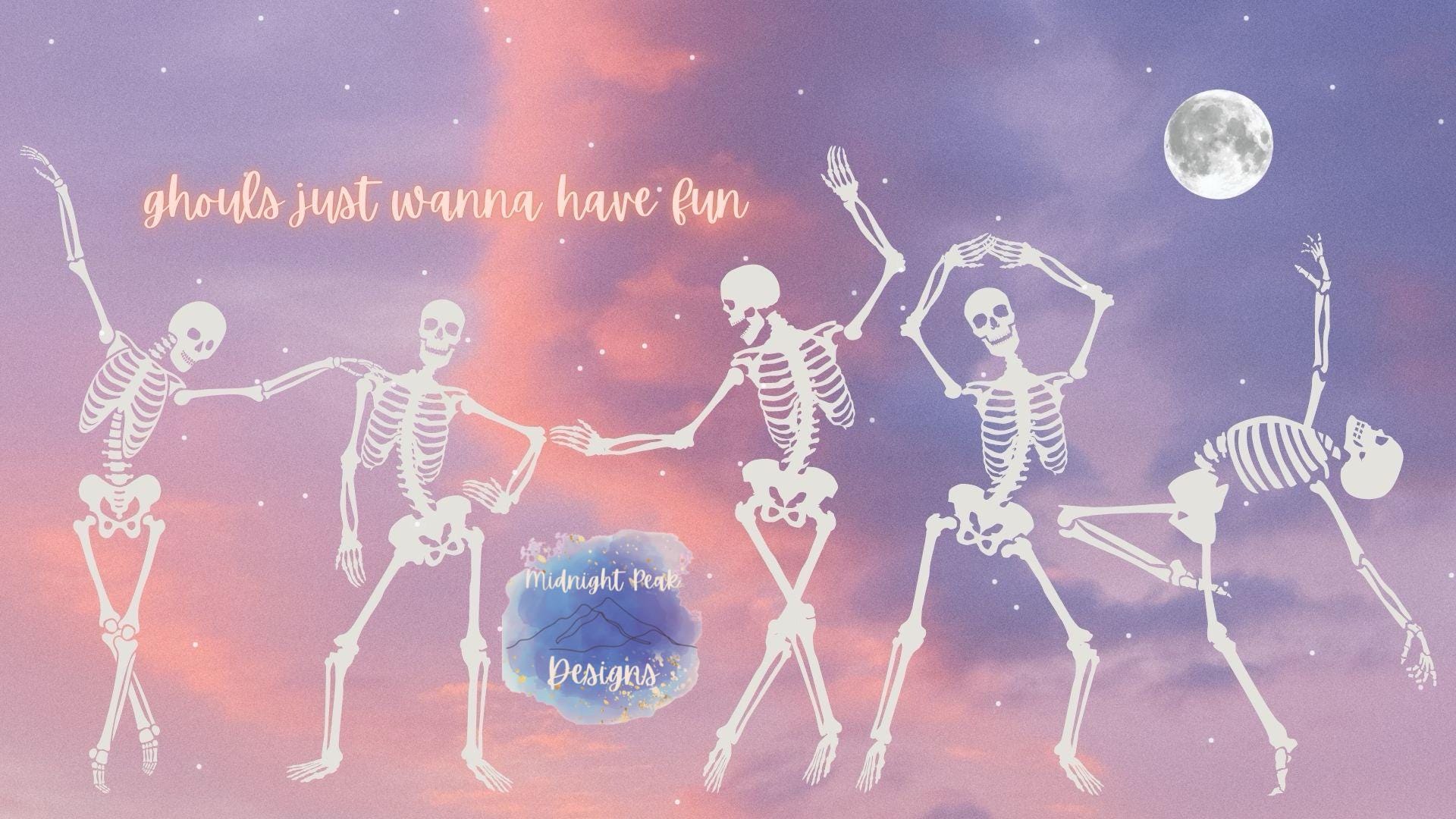 Summerween Desktop Summerween | Desktop Wallpapers | Digital Download | 4 Included! - Etsy