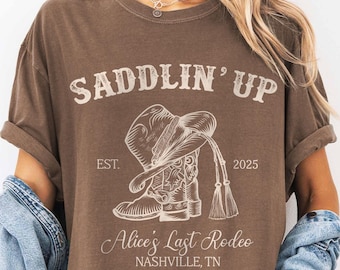 Custom Last Rodeo Bachelorette T-Shirt, Nashville Cowgirl Party