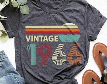 Vintage 1966 Limited Edition T-Shirt, Retro 60th Birthday Gift