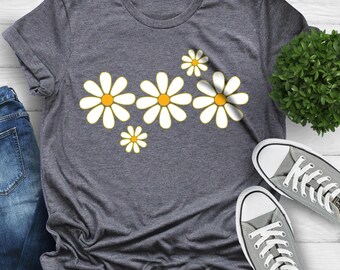 Daisy Women's T-Shirt, Wildflower Spring Tee