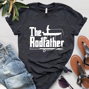 The Rodfather T-Shirt, Fisherman, Fishing Shirt, Fishing Gifts For Men, Dad Fishing Shirt, Fishing Gift