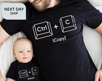 Copy Paste Matching Shirt Set, Father & Baby Gift