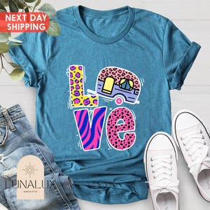 Love Camper Shirt, Adventure Shirt, Camping Shirt, Travel Trailer Shirt, Travel Gift Cute Camping Shirt, Camping Crew Shirt, Gift for Her