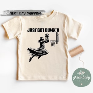 Baptism Kids T-Shirts And Onesie®, Funny Basketball Gift for Kids, Religious Baby Tee, Just Got Dunk&#39;d Shirt, Christian Gift for Kids