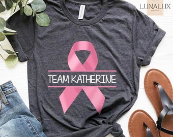 Personalized Cancer Awareness T-shirt, Support Team Shirt