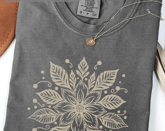 Boho Floral Comfort Colors® T-Shirt, Anti Trump, Feminist Gift