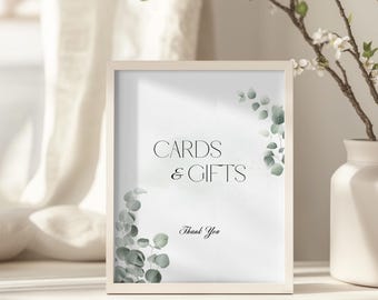 Plantilla editable para cartel floral de mesa para bodas, tarjetas y regalos (descarga digital) DN01