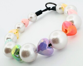 Beaded Dog Collar Slip-on Puppy Love Valentine's Collection | Dainty Days