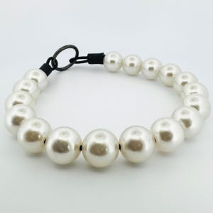 Beaded Dog Collar Slip-on Ivory Pearls Timeless Collection | Dainty Days