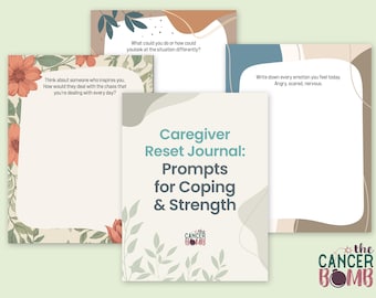 Caregiver Reset Journal | Prompts for Coping, Strength & Self-Care | Printable PDF  | Fillable PDF