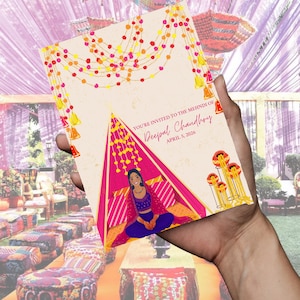 Digital Mehndi Invitation|Editable Mehndi Template|Henna Night Invite|Canva Download|South Asian Bridal Shower|Mehndi invitation|Mehndi PDF
