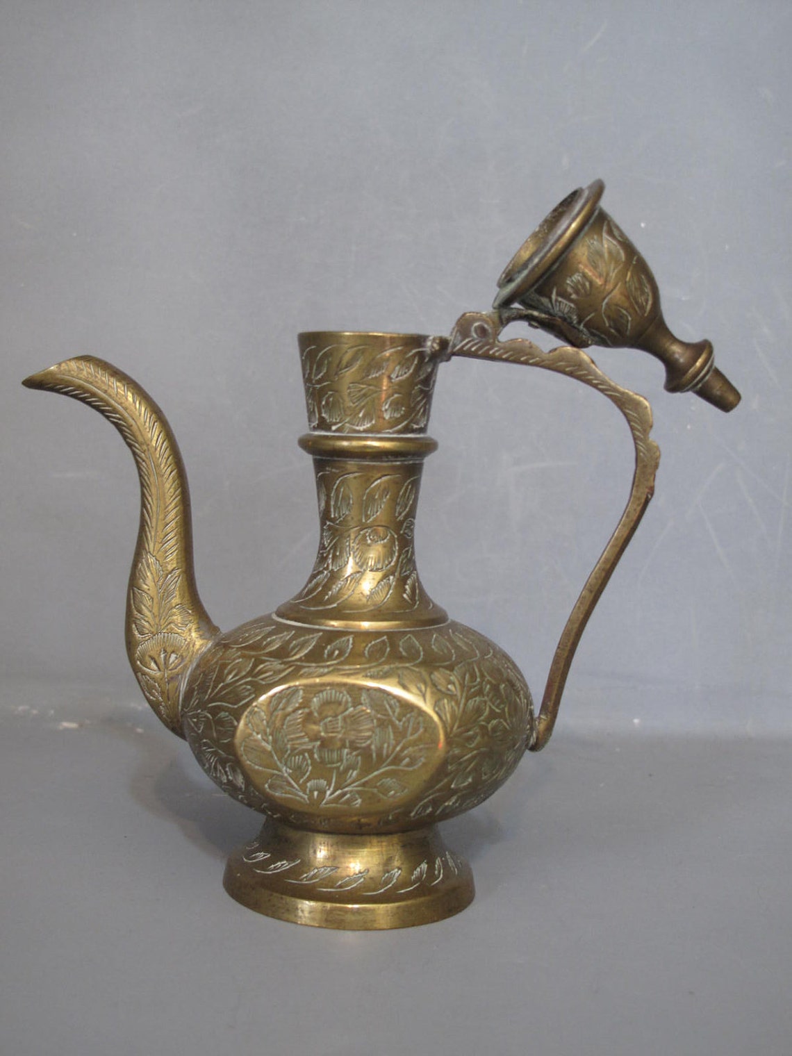 Vintage Miniature Brass Teapot / Moroccan Style Decorative Etsy