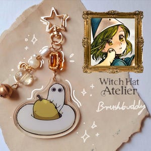 Witch Hat Atelier golden brushbuddy keychain