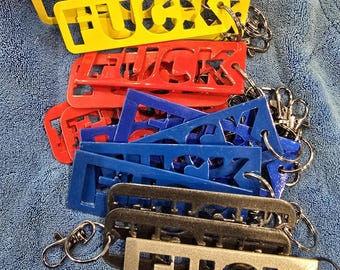 Fuck Keychain, Funny Gift, Adult Humor - Etsy