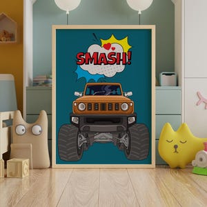 Boys bedroom digital art download