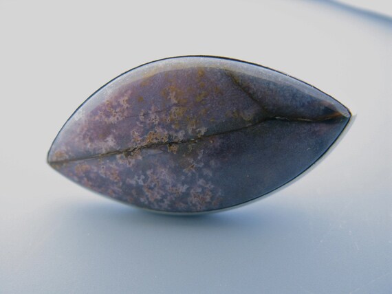 leaf ring - sterling silver - burro creek agate