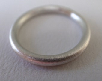 silver stacking band - 10 gauge - fine silver