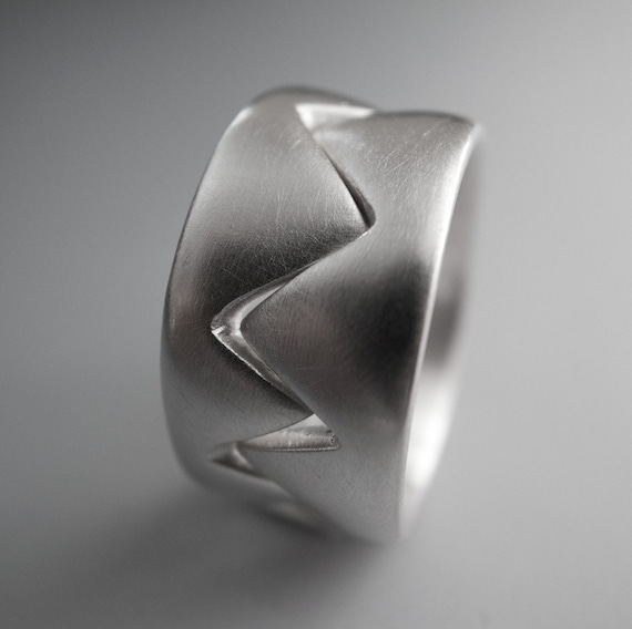sterling silver - cast puzzle ring