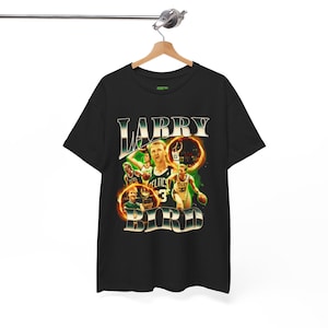 Vintage Larry Bird Tee, Boston Celtics, Unisex Basketball Shirt, Sports Fan Gift, Retro Cotton Tee, Celtics Apparel, Sportswear for Him/Her