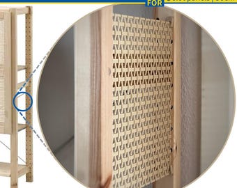4 paneles laterales para Ikea IVAR de 30 cm | Altura de 8 agujeros | Panel lateral, paneles laterales, cubierta, mampara, separador, panel final | Incluye soporte de montaje