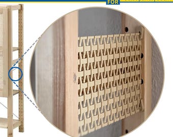 1x Side Panel for Ikea IVAR 30 cm | 4-Hole Height | Side Panel, Side Panels, Cover, Privacy Screen, Partition, End Panel | incl. Bracket