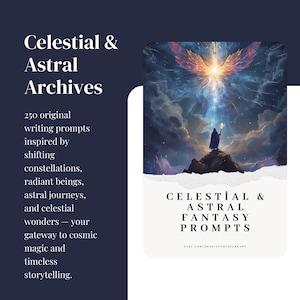 Celestial & Astral Fantasy Writing Prompts: Cosmic RPG Worldbuilding (PDF + HTML Generator)