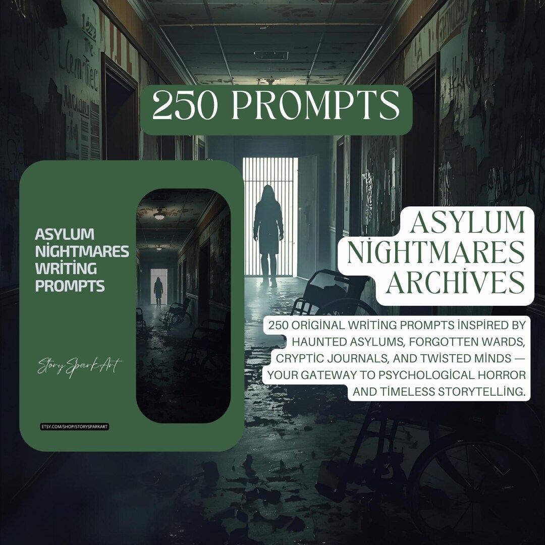Asylum Nightmares Story Starters: 250+ Writing Prompts (PDF + HTML ...
