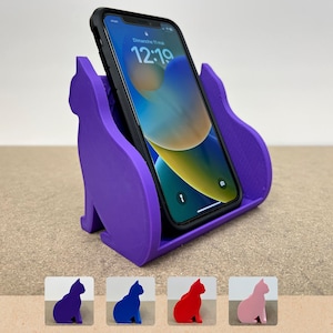 Lindo soporte para teléfono con forma de gato, soporte para tarjetas coleccionables, funda para teléfono con forma de gato, soporte para tarjetas de presentación, soporte para teléfono, exhibición de tarjetas deportivas