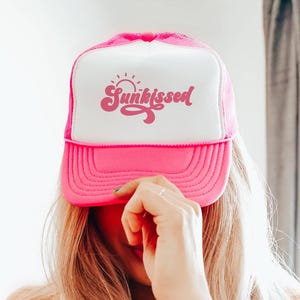 Sunkissed Trucker Cap | Vacation Hat | Pool River Beach Hat | Cruise Trucker Hat | Spring and Summer Hat | Vintage Snapback Trucker Cap