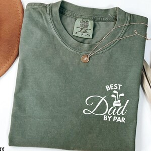 Best Dad By Par Personalized Shirt Golf Dad Shirt Fathers Day Gift Custom Golf Shirt For Dad Cool Dads Club Golf Lovers Comfort Colors Shirt