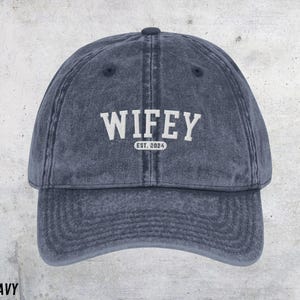 Embroidered Wifey Hat | Mrs Hat | Honeymoon Hat | Honeymoon Gift | Newlywed Gift | Wedding Gift | New Wife Hat