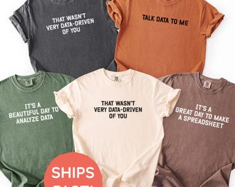 Data Analyst Shirt, Personalized Data Scientist Unisex T-Shirt, Data Nerds Tees, Data Analysis TShirt, Custom Gift for Data Analyst