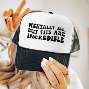 Funny Raunchy Adult Humor Hat, Bold Vintage Slogan Cap, Girls Trip Retro Party Inappropriate Trucker Hat, Dirty Hilarious Adult Humor Gift