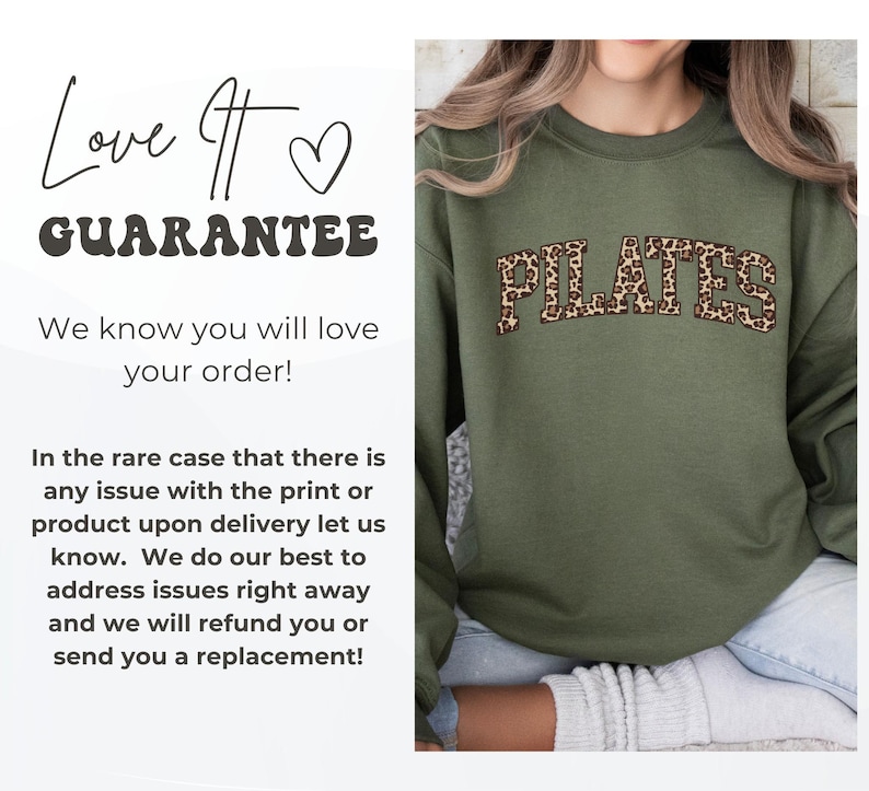 Pilates Leopardenmuster Sweatshirt | Pilates Hoodie | Pilates Instruktor Pullover | Pilates Geschenk | Fitness Geschenke | Trainings-Sweatshirt Bild 11