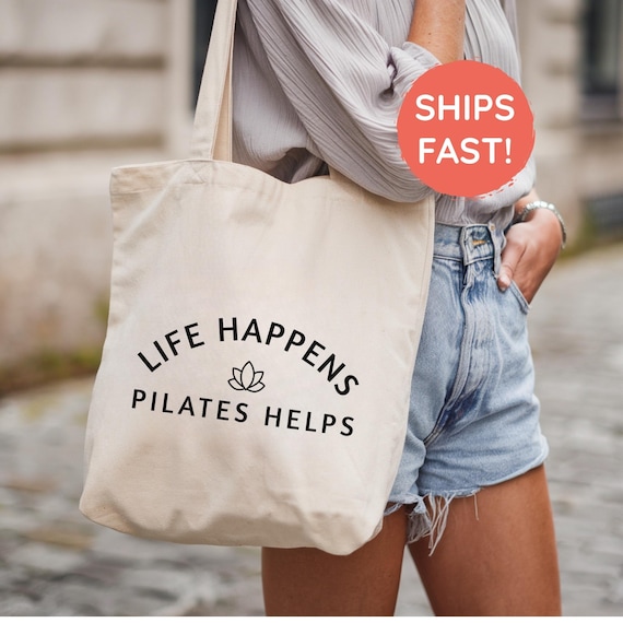 Pilates Tote Bag, Pilates Lover Gift, Womens Pilates Instructor Gift, Pilates Teacher Gift