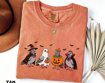 Comfort Colors Funny Halloween Costume Pigeon Shirt, Halloween Pigeon Tshirt, Bird Lover Gifts, Bird Nerd Gifts