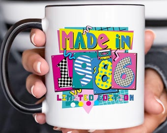 Made In 1986 Mug, 40th Birthday Gift, Birthday Gifts For Her, For Him, 40th Birthday Gifts For Women, Limited Edition Mug, Gift For 40s