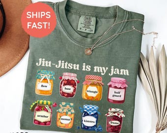Camiseta Jiu Jitsu Is My Jam, Camiseta divertida de Jiu Jitsu, Camiseta de luchador de BJJ, Regalo para mujeres de BJJ, Camiseta de artes marciales, Camiseta de Jiu Jitsu, Camiseta para fans del Jiu Jitsu