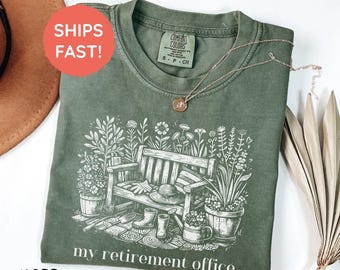 Comfort Colors® Retirement Gardening Shirt, Funny Garden Tee, Plant Lover Gift For Her, Retirement Gift, Plant Dad Gift, Plant Mom Shirts