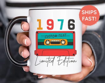 50th Birthday Mug, Vintage 1976 Mug, 50th Birthday Gift For Women, 50th Birthday Gift For Men, 50th Birthday Friend, 50th Birthday Gift Idea
