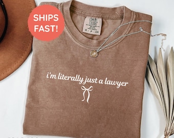 Lawyer Shirt, Funny Court Lawyer TShirt, Lawyer Tee, Oversized Crewneck, Gift for Best Friend, Woman In Law Gifts