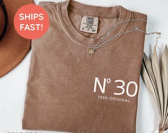 30th Birthday Gift Shirt, Birthday Present, Comfort Colors Unisex T-shirt, Birthday Gifts, 1996 Vintage Tee