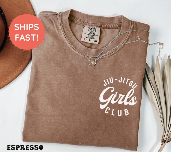 Comfort Colors® Jiu Jitsu Girls Club Shirt, Funny Jiu Jitsu Tshirt, BJJ Grappler Shirt, BJJ Women's Gift, Martial Arts Shirt