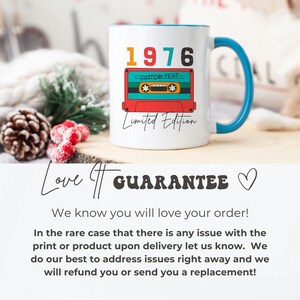 50th Birthday Mug, Vintage 1976 Mug, 50th Birthday Gift For Women, 50th Birthday Gift For Men, 50th Birthday Friend, 50th Birthday Gift Idea image 10