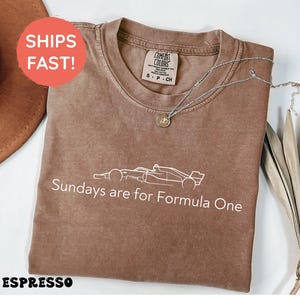 Sonntage sind für Formel-1-T-Shirt, ästhetisches F1-Shirt, Formel-1-Shirt, F1-Fangeschenk, Racing Club-T-Shirt, Preppy Passendes Rennkleidungsgeschenk